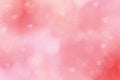 pink watercolor blurred heart bokeh background for valentine\'s day eps10 vectors illustration Royalty Free Stock Photo