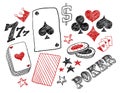 Hand drawn poker designs