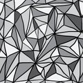 Hand Drawn Polygon Triangulation Seamless Pattern Royalty Free Stock Photo