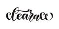 Vector calligraphy text, lettering typography icon