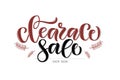 Clearance sale vector banner