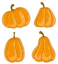 Hand-drawn pumpkins