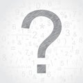 Hand drawn question mark background Royalty Free Stock Photo
