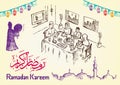 Hand Drawn Ramadan Festivity Image