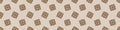 Hand drawn retro block print seamless border. Vector vintage design for geometric repeat banner. Carved bohemian
