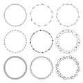 Hand drawn round frames, circle ornaments