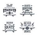 Hand drawn 90s themed set of badges. Royalty Free Stock Photo