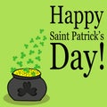 Hand drawn Saint Patrick`s Day vector card