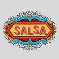 Hand drawn salsa frame