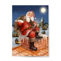 Hand drawn Santa Claus making a silence gesture Royalty Free Stock Photo