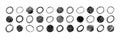 Hand drawn scribble circles Royalty Free Stock Photo