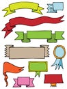 Hand drawn scroll banners