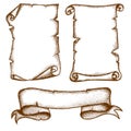 Hand-drawn Scrolls