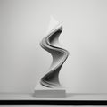 Hand Drawn Sculpture Sketch: A Dynamic Balance Of Graceful Curves