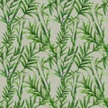 Hand drawn seamless background Bamboo pattern inspired by chinese Korean and Japan kimono yukata background backdrop watercolor