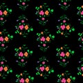 Hand drawn seamless floral pattern Royalty Free Stock Photo