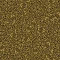 Hand drawn seamless mandala flowers pattern Royalty Free Stock Photo