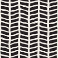 Hand drawn seamless pattern. Abstract geometric tiling background in black and white. Vector stylish doodle line lattice