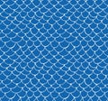 Hand drawn seamless pattern of blue fish scale Royalty Free Stock Photo