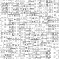 Hand drawn seamless pattern of Cairo's houses