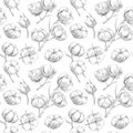 Seamless cotton pattern