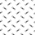 Hand drawn seamless pattern with cute dog bones. Vector pet background. Royalty Free Stock Photo