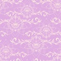 Hand-drawn seamless pattern with lotus in east style