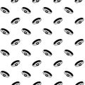 Hand drawn seamless pattern with pet collars. Vector pet accessory background. Royalty Free Stock Photo