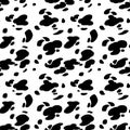 Hand drawn seamless pattern stylized animal skin Dalmatians. Can be used for design on fabric, wallpaper