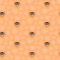 Halloween cute spiders seamless pattern Royalty Free Stock Photo