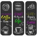 Hand Drawn Set Coffee Vector Illustration Breakfast. Vintage coffee objects for restaurant or cafe menu Royalty Free Stock Photo