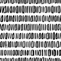 Hand drawn short vertical lines seamless pattern.
