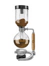 Hand drawn siphon coffee maker icon. Vector illustration