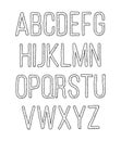 Hand drawn sketch alphabet. Vector illustration Royalty Free Stock Photo