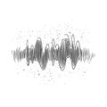 Hand-Drawn Abstract Sound Wave, Music Frequency Graphic Royalty Free Stock Photo