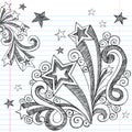 Hand-Drawn Sketchy Back to School Doodles Royalty Free Stock Photo