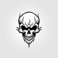 Hand Drawn Skull Icons Set