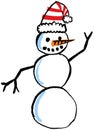 Hand Drawn Snowman