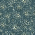 Hand drawn soft flower background