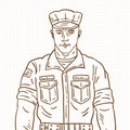 Hand drawn soldier
