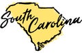 Hand Drawn South Carolina State Design