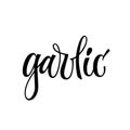 Hand drawn spice label - Garlic.