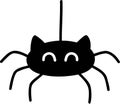 Hand Drawn spider shadow illustration