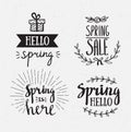 Hand Drawn spring lettering. Easter Holidays lettering for invitation, sale, greeting card, prints and posters.