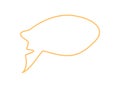 Hand Drawn Squiggle Speech Bubble Icon Royalty Free Stock Photo