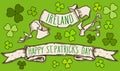 Hand drawn St. Patrick`s day greetings Royalty Free Stock Photo