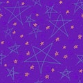 Hand drawn star background Royalty Free Stock Photo