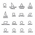 Geometric forms set Royalty Free Stock Photo