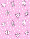 Hand drawn style seamless pattern with diamond shapes.