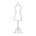 Hand drawn tailor s dummy, mannequin isolated on white background